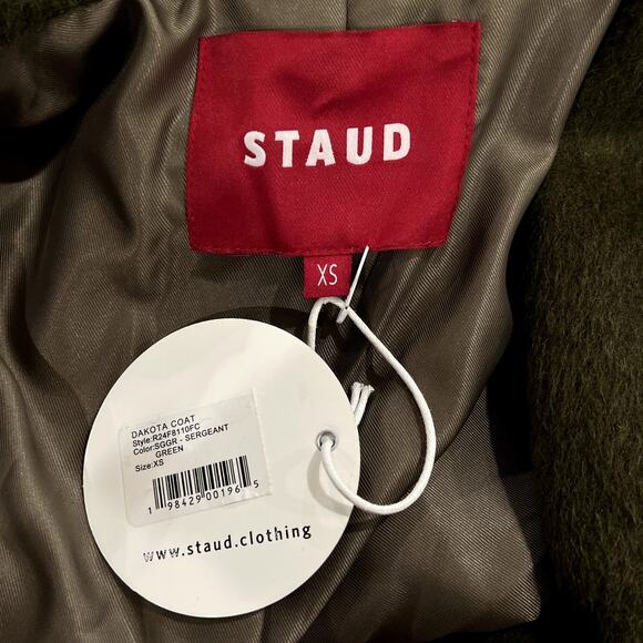 NWT NEW STAUD Dakota Belted Wool Alpaca Blend Coat - Picture 8 of 10